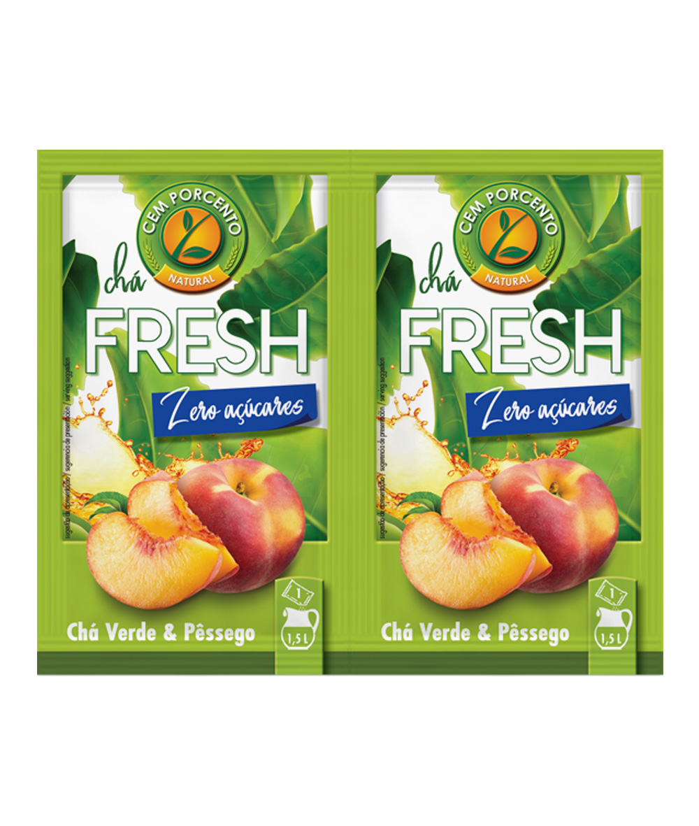 chá fresh verde e pêssego 18g