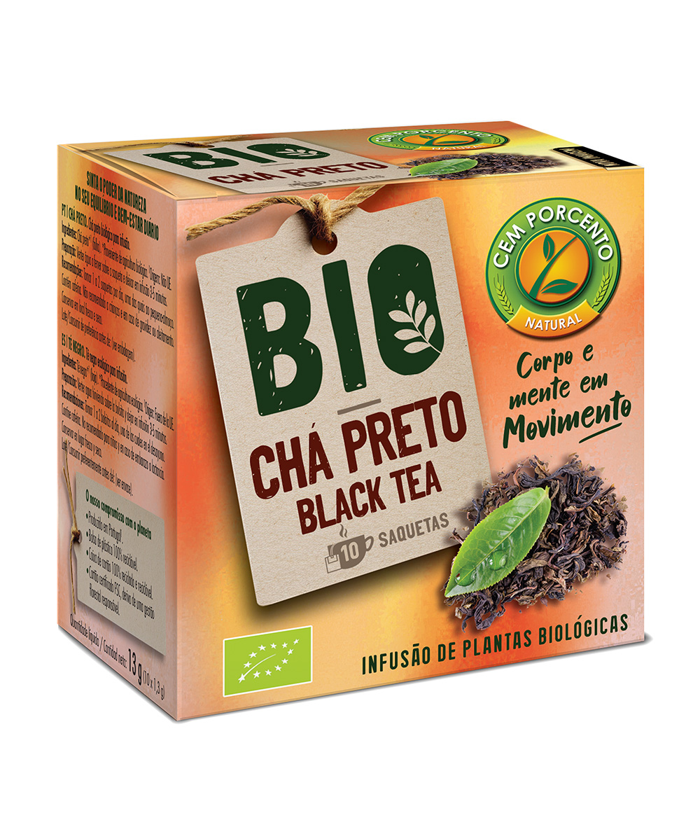 chá preto infusão bio 10 saq