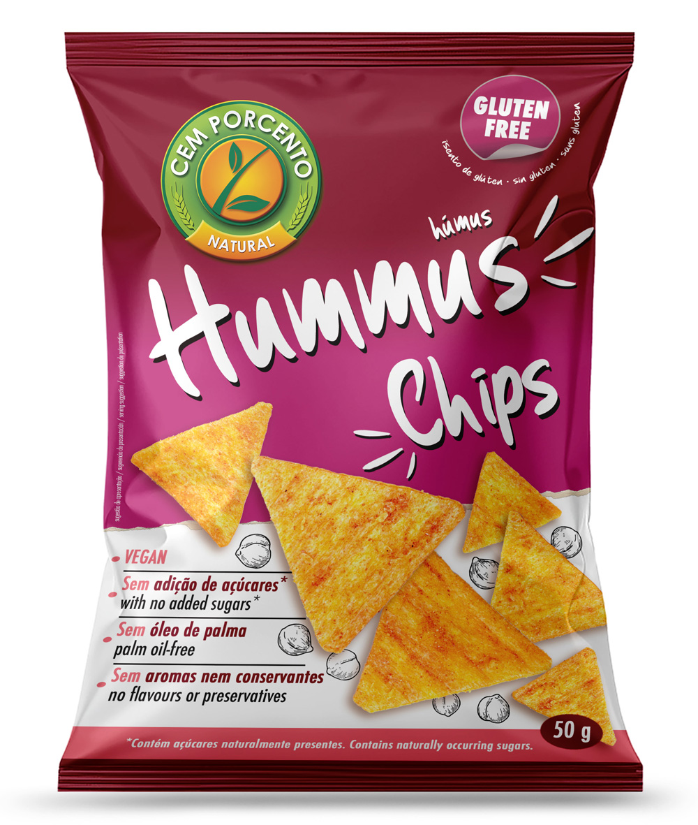 chips de húmus sem glúten 50g