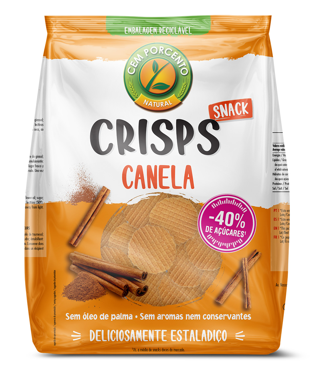 crisps canela - não frito 180g