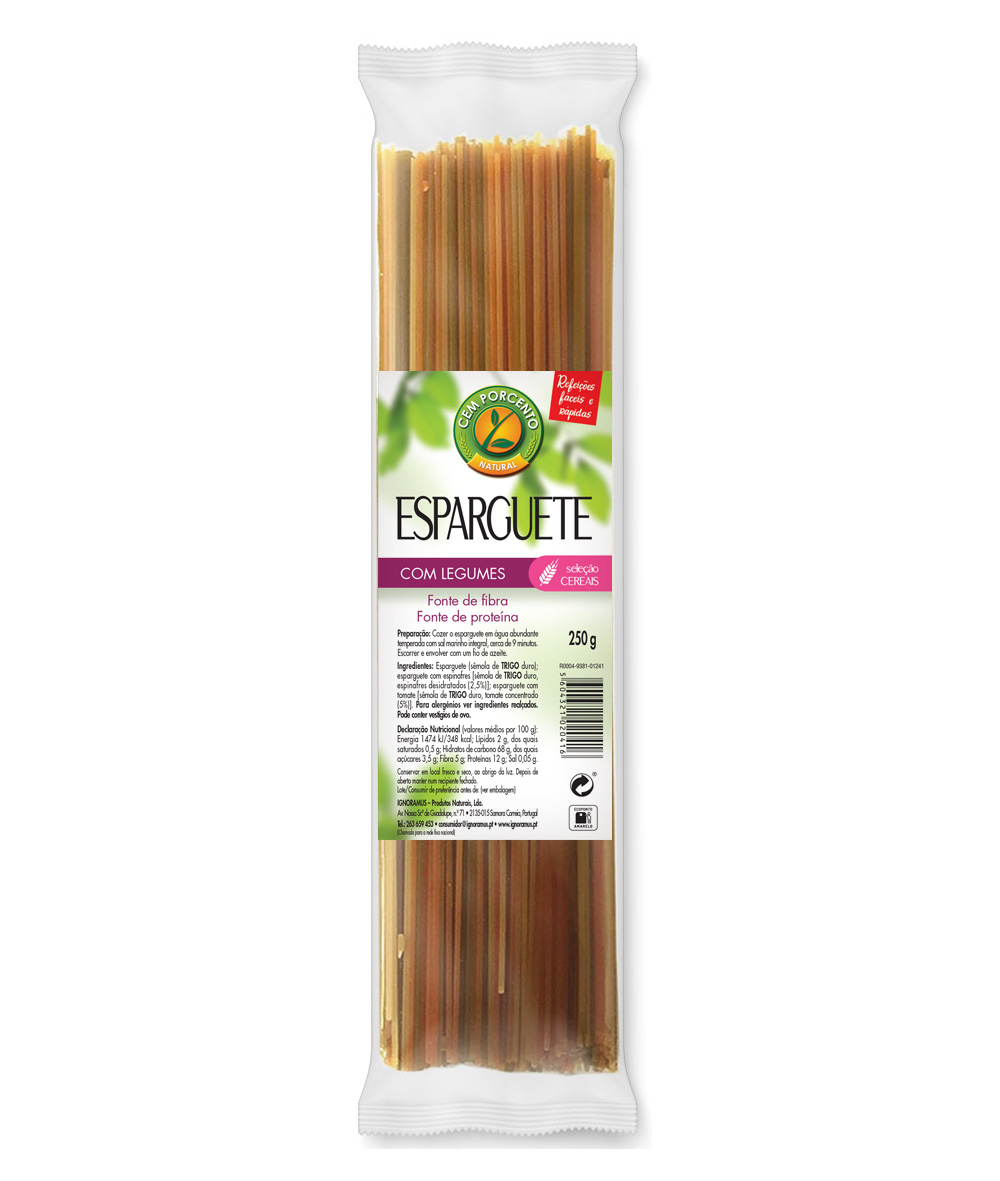 esparguete com legumes 250g