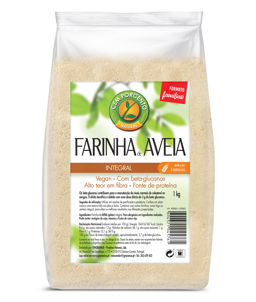 farinha de aveia integral 1kg