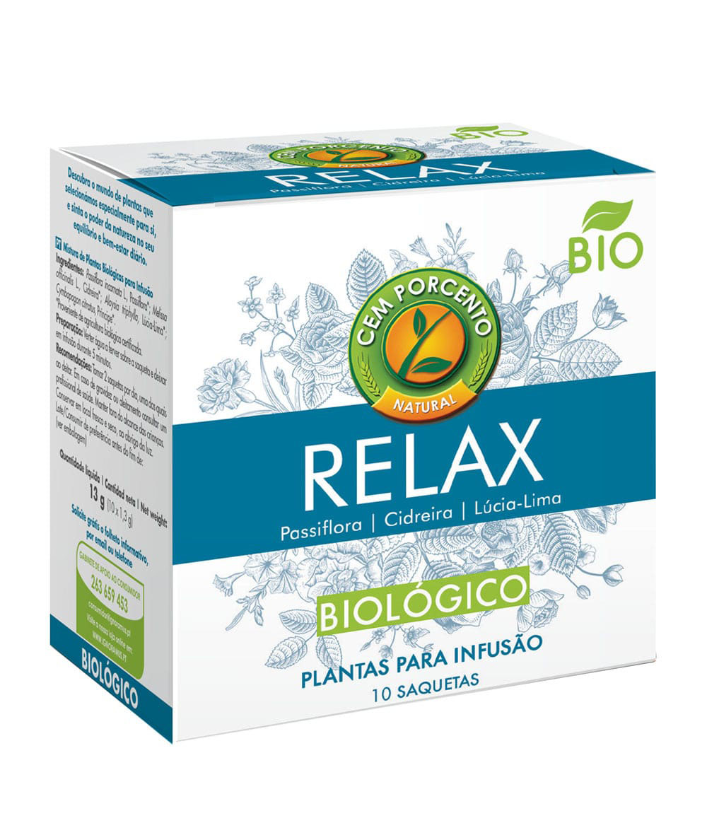 infusão relax bio 10 saq