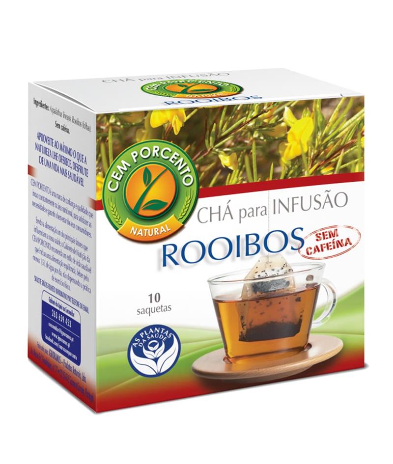infusão rooibos sem cafeína 10 saq