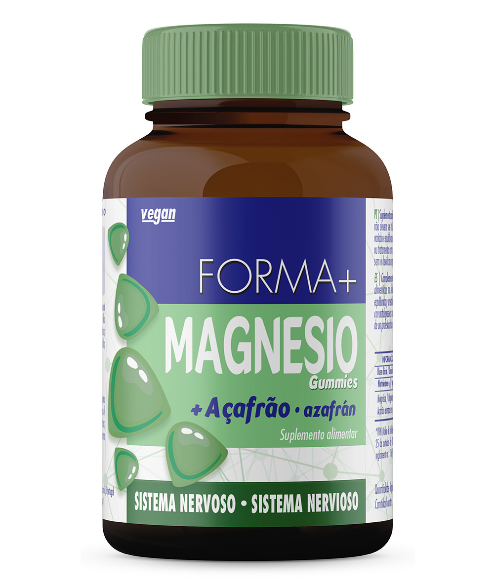 gummies magnésio + açafrão sistema nervoso 30 gomas
