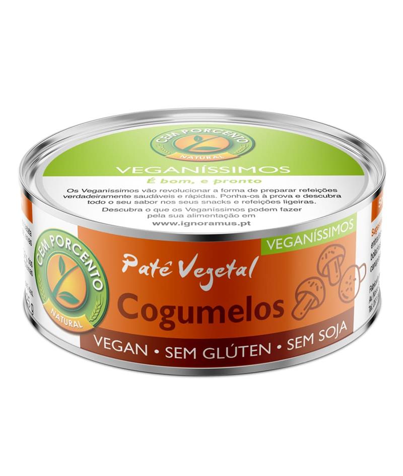 paté vegetal cogumelos 125g