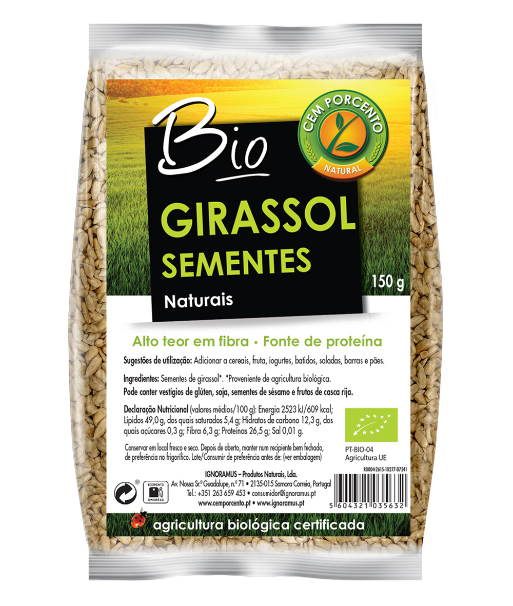 sementes de girassol bio 150g