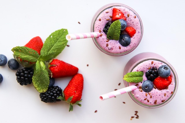 Smoothie de Frutos Vermelhos e Psyllium 